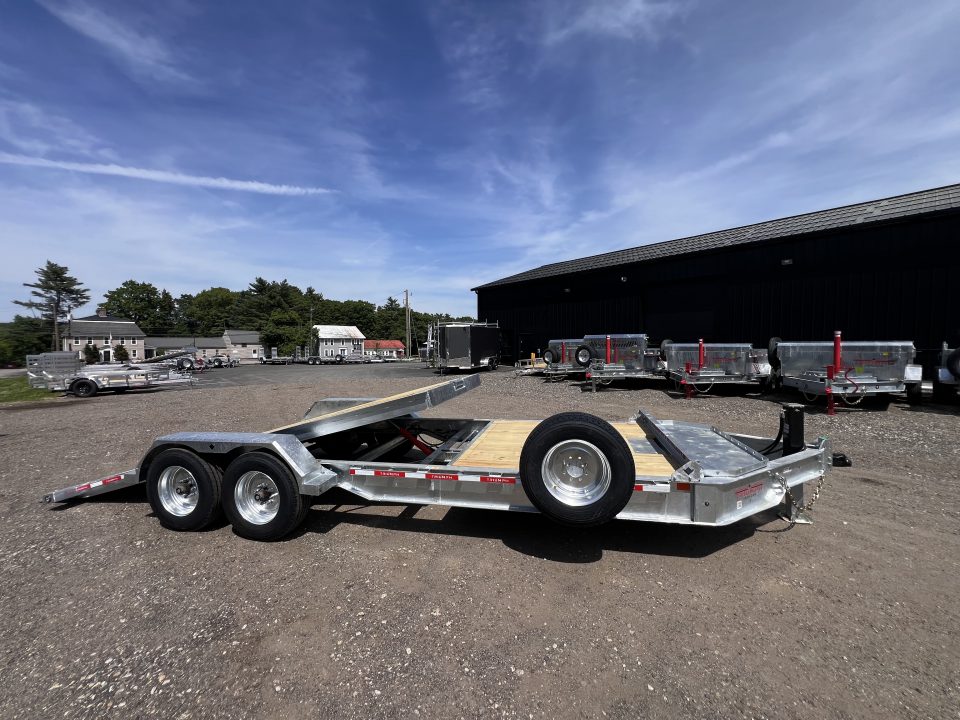 New 2026 Triumph galvanized 7x22 (16+6) Gravity Tilt w/ Stationary Deck/ Hydro Jack - 16k GVW