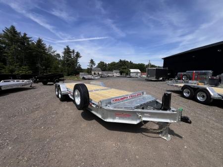 New 2026 Triumph galvanized 7x22 (16+6) Gravity Tilt w/ Stationary Deck/ Hydro Jack - 16k GVW