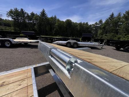New 2026 Triumph galvanized 7x22 (16+6) Gravity Tilt w/ Stationary Deck/ Hydro Jack - 16k GVW