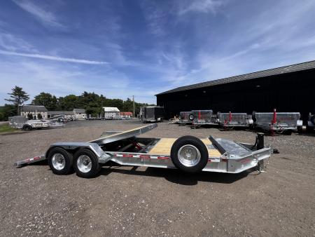 New 2026 Triumph galvanized 7x22 (16+6) Gravity Tilt w/ Stationary Deck/ Hydro Jack - 16k GVW