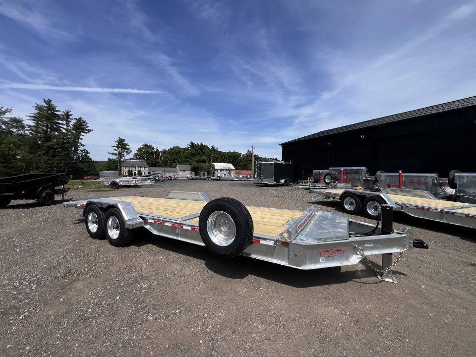 New 2026 Triumph galvanized 7x22 (16+6) Gravity Tilt w/ Stationary Deck/ Hydro Jack - 16k GVW