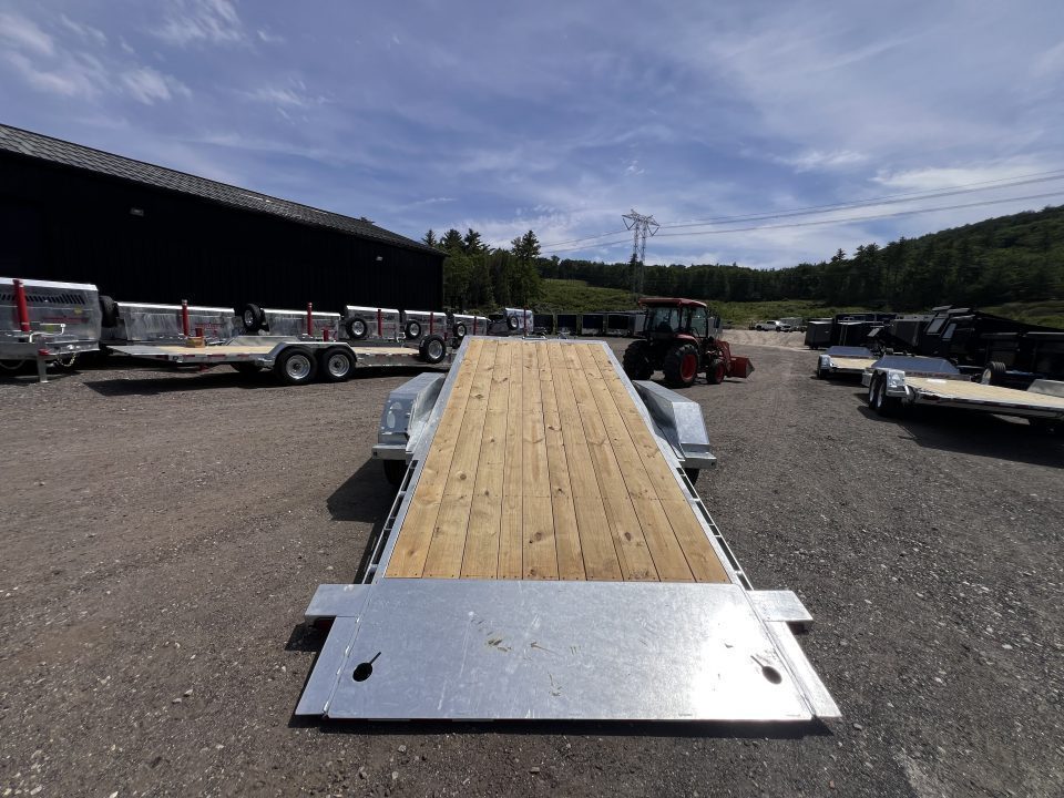 New 2026 Triumph galvanized 7x22 (16+6) Gravity Tilt w/ Stationary Deck/ Hydro Jack - 16k GVW