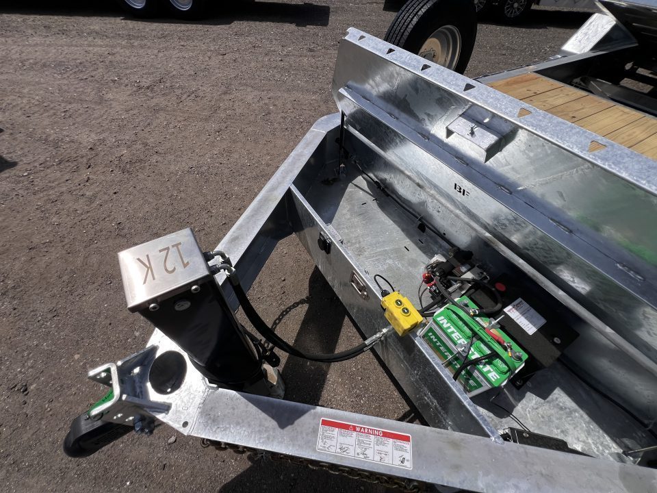 New 2026 Triumph galvanized 7x22 (16+6) Gravity Tilt w/ Stationary Deck/ Hydro Jack - 16k GVW