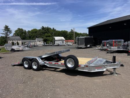 New 2026 Triumph galvanized 7x22 (16+6) Gravity Tilt w/ Stationary Deck/ Hydro Jack - 16k GVW