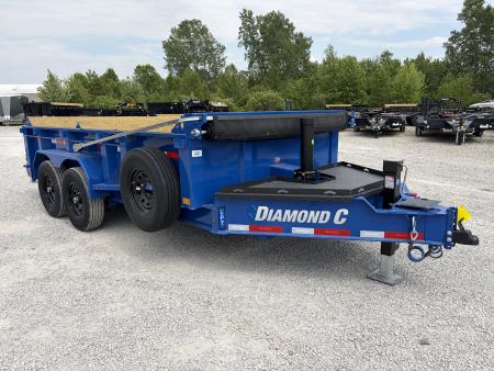 New 2026 Diamond C Trailers LPT207L14X82 (82" X 14') 15.5K Telescopic Dump Trailer