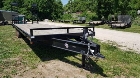 Used 2022 Quality Trailers 102 " x 28' (24'+4' Dove Tail ) 14K Deckover Trailer