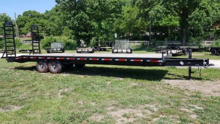 Used 2022 Quality Trailers 102 " x 28' (24'+4' Dove Tail ) 14K Deckover Trailer