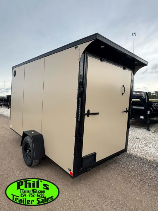 New 2026 6X12 ENCLOSED TRAILER Cargo / Enclosed Trailer REAR WING & SCREWLESS .080 EXTERIOR!