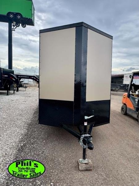 New 2026 6X12 ENCLOSED TRAILER Cargo / Enclosed Trailer REAR WING & SCREWLESS .080 EXTERIOR!