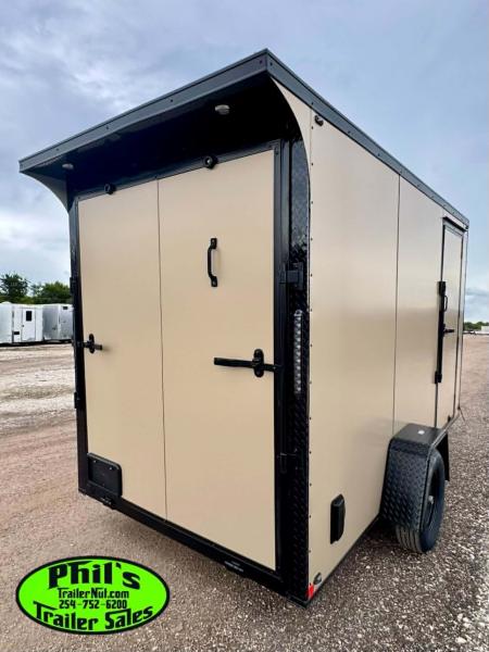 New 2026 6X12 ENCLOSED TRAILER Cargo / Enclosed Trailer REAR WING & SCREWLESS .080 EXTERIOR!