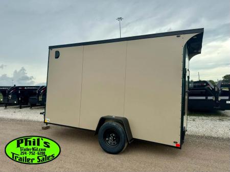 New 2026 6X12 ENCLOSED TRAILER Cargo / Enclosed Trailer REAR WING & SCREWLESS .080 EXTERIOR!
