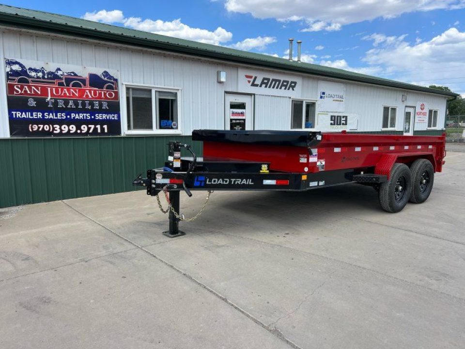 New 2026 Load Trail 83"x14' Dump Dump Trailer