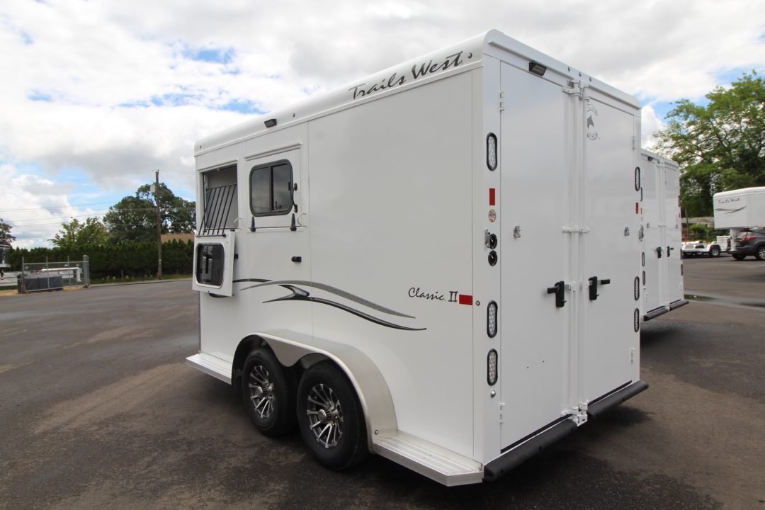 New 2027 Trails West Classic II Extra Tall 2 Horse Trailer