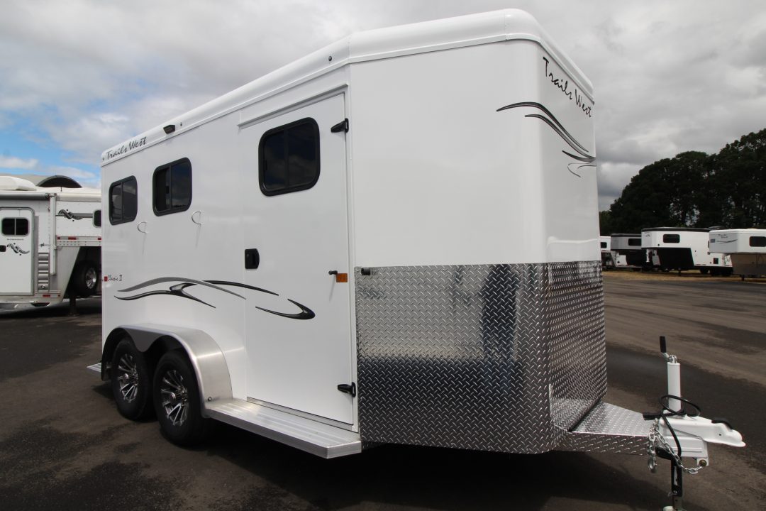 New 2027 Trails West Classic II Extra Tall 2 Horse Trailer