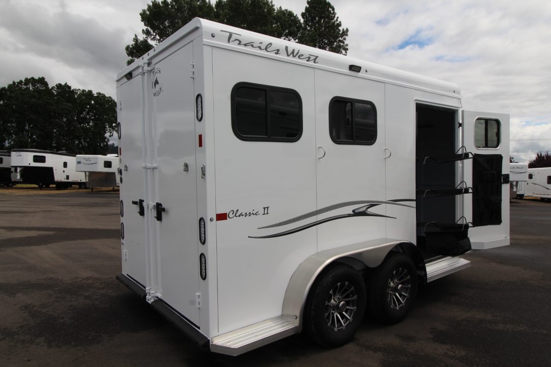 New 2027 Trails West Classic II Extra Tall 2 Horse Trailer