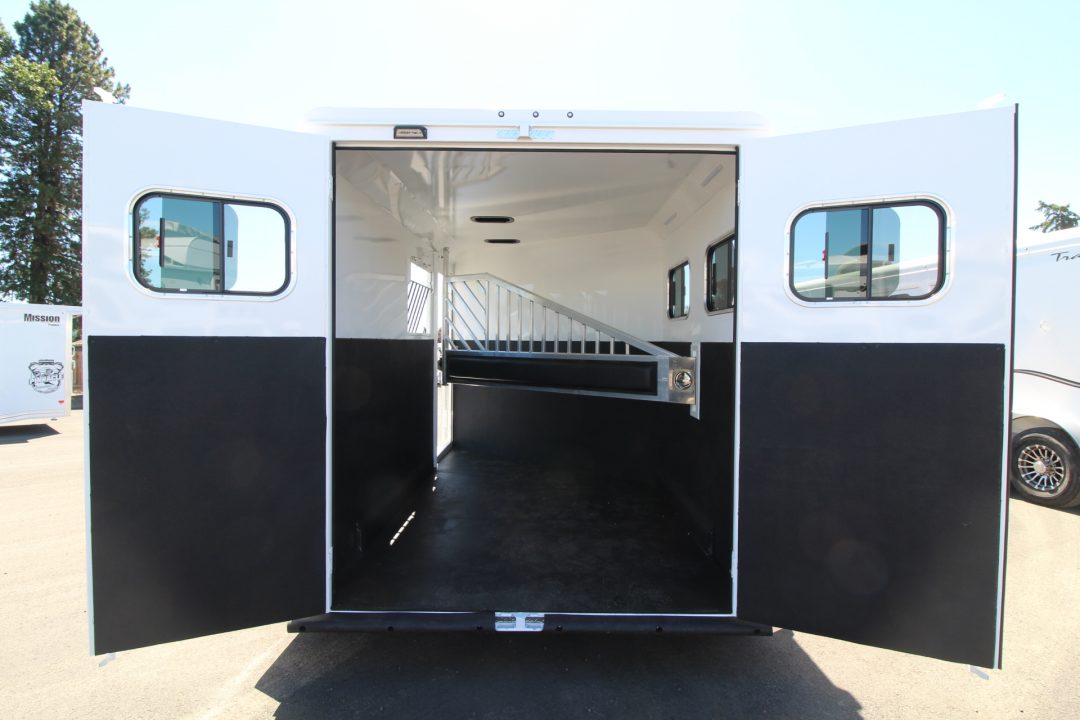 New 2027 Trails West Sierra II - Extra Tall - Insulated Comfort PKG 2 Horse Trailer w/ Escape Door