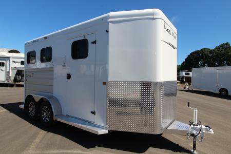 New 2027 Trails West Sierra II - Extra Tall - Insulated Comfort PKG 2 Horse Trailer w/ Escape Door