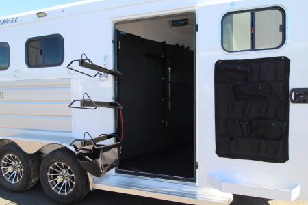 New 2027 Trails West Sierra II - Extra Tall - Insulated Comfort PKG 2 Horse Trailer w/ Escape Door