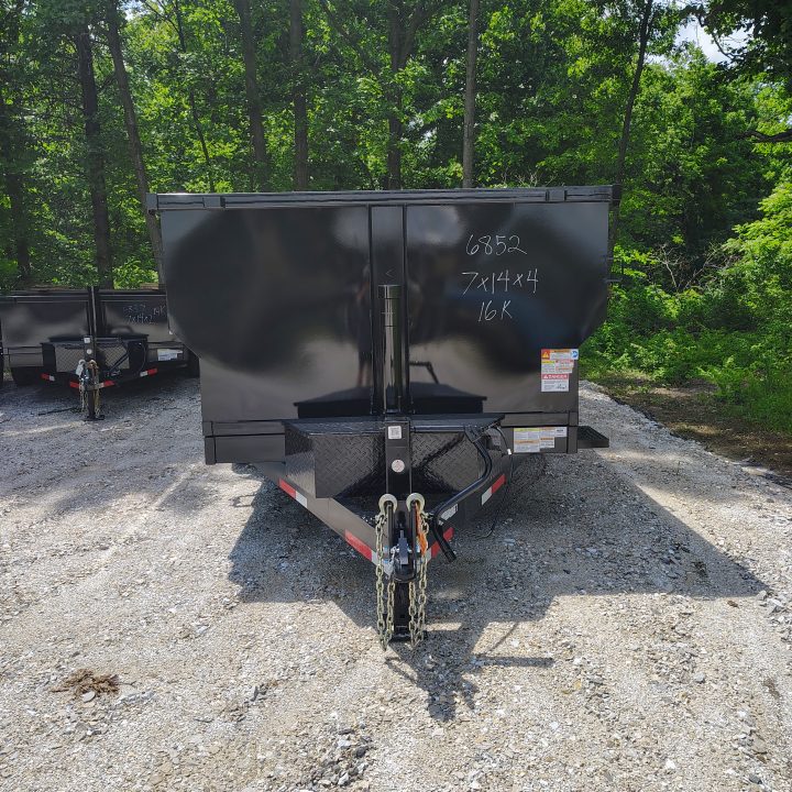 New 2026 Texas Pride/U.S Built Trailers 7x14x4 TA , barn doors/spreader gate combo with 16k axles Dump Trailer