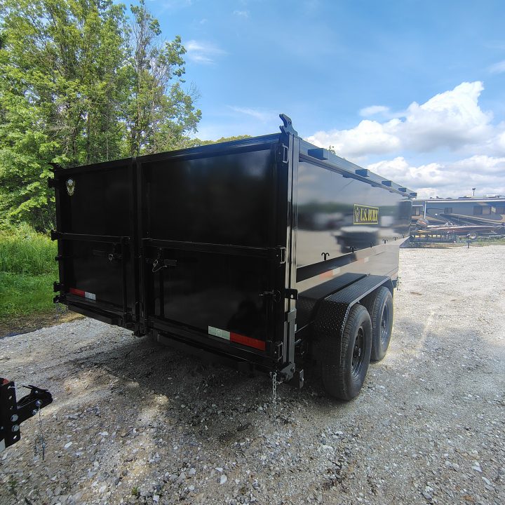 New 2026 Texas Pride/U.S Built Trailers 7x14x4 TA , barn doors/spreader gate combo with 16k axles Dump Trailer