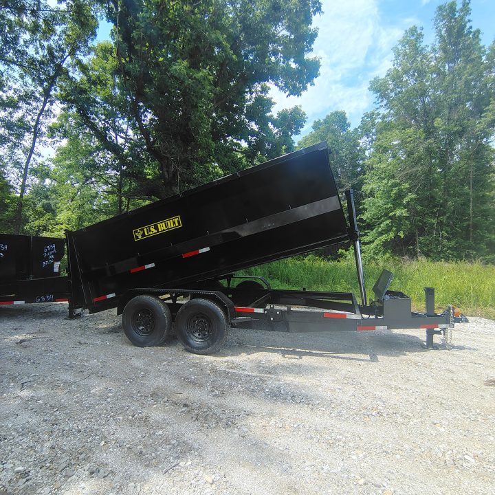 New 2026 Texas Pride/U.S Built Trailers 7x14x4 TA , barn doors/spreader gate combo with 16k axles Dump Trailer