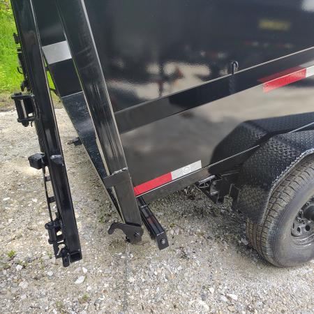 New 2026 Texas Pride/U.S Built Trailers 7x14x4 TA , barn doors/spreader gate combo with 16k axles Dump Trailer