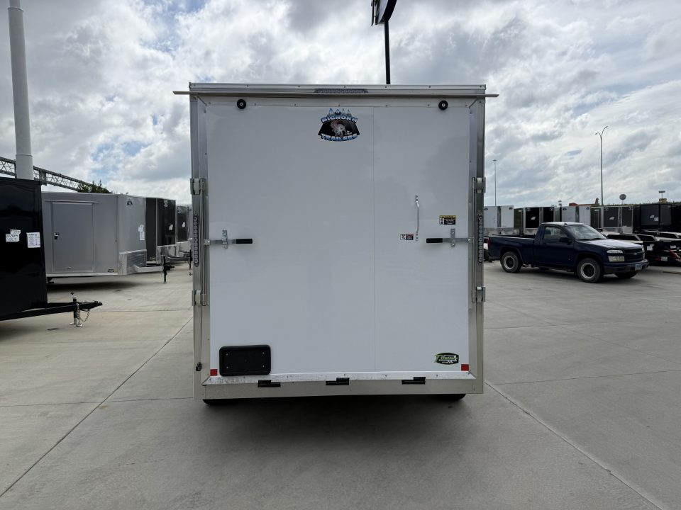 New 2027 Bighorn R&M TALL 7x14 + 2’V Nose Rear Ramp Enclosed Cargo Trailer