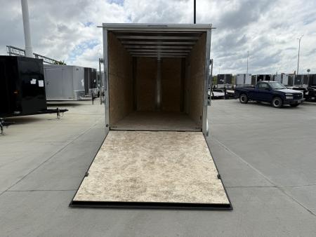 New 2027 Bighorn R&M TALL 7x14 + 2’V Nose Rear Ramp Enclosed Cargo Trailer