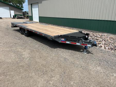 New 2026 24' 18k Diamond C Deckover Trailer - ABS Brakes
