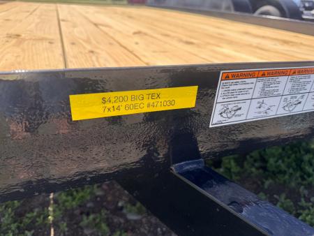New 2026 Big Tex Trailers 16' 60 EC Utility Trailer
