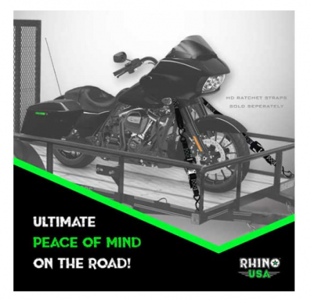 New RHINO USA: SOFT LOOPS MOTORCYCLE TIE-DOWN SET 1.7IN X 17IN (4-PACK) BLUE