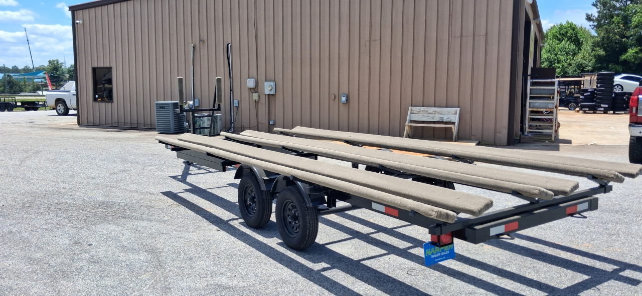 Used USED 2026 22' HEAVY DUTY TRITOON TRAILER WITH BRAKES