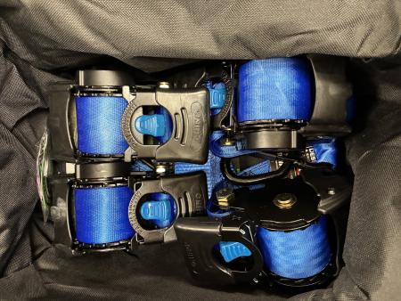 New Rhino USA 2 x 10 Retractable Strap -BLUE