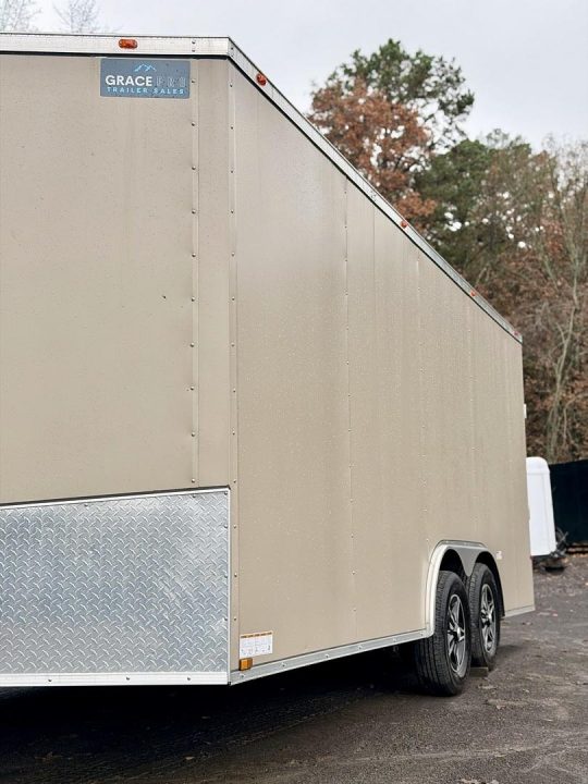 New 2026 Grace Pro Trailers 8.5x18ft Tan 6ft6 interior height