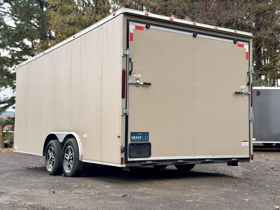 New 2026 Grace Pro Trailers 8.5x18ft Tan 6ft6 interior height