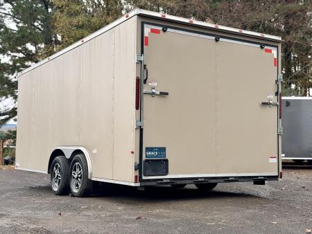 New 2026 Grace Pro Trailers 8.5x18ft Tan 6ft6 interior height