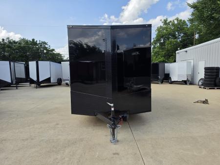New 2026 New 7x14 TA Screwless Enclosed Trailer | Blackout | Spoiler Package | 7' Interior | .08 Polycor | Dexter Axles | 1138