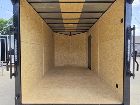 New 2026 New 7x14 TA Screwless Enclosed Trailer | Blackout | Spoiler Package | 7' Interior | .08 Polycor | Dexter Axles | 1138