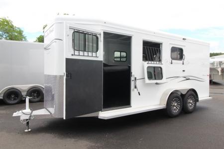 New 2027 Trails West Classic II Warmblood 2 Horse Trailer