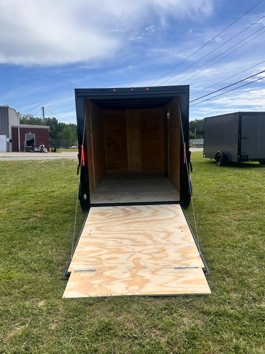 New 2026 Luxe 6X12-Enclosed Trailer-3500LB Single Axle-Black Poly-Blackout