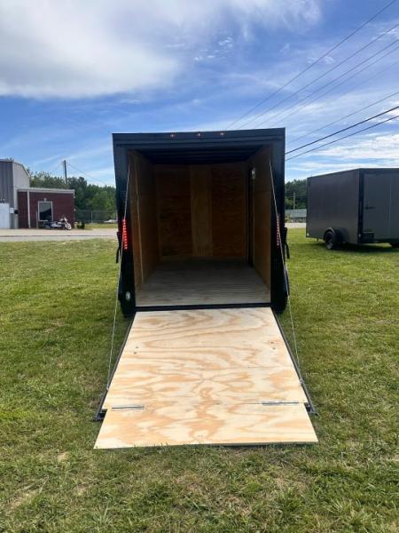 New 2026 Luxe 6X12-Enclosed Trailer-3500LB Single Axle-Black Poly-Blackout