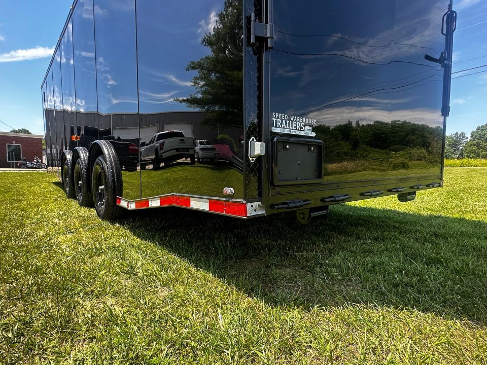 New 2026 Luxe 8.5x28 Race Trailer- Finished Interior- 5200LB Triple Torsion-Recessed E-Track-Bogey Wheels- HD Ramp
