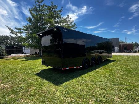 New 2026 Luxe 8.5x28 Race Trailer- Finished Interior- 5200LB Triple Torsion-Recessed E-Track-Bogey Wheels- HD Ramp