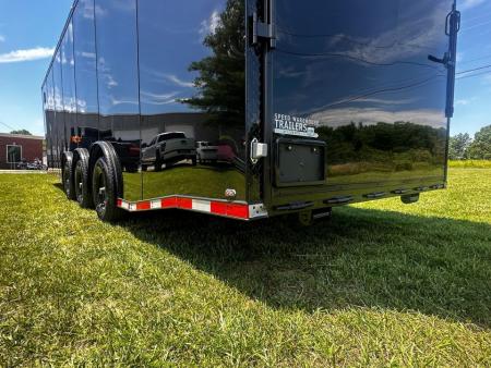 New 2026 Luxe 8.5x28 Race Trailer- Finished Interior- 5200LB Triple Torsion-Recessed E-Track-Bogey Wheels- HD Ramp