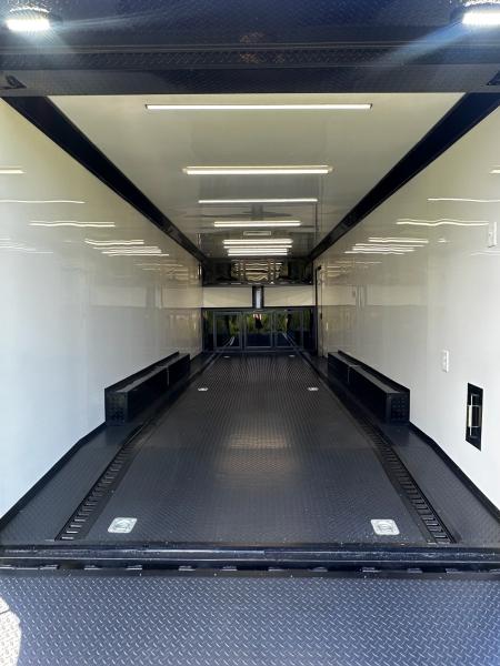 New 2026 Luxe 8.5x28 Race Trailer- Finished Interior- 5200LB Triple Torsion-Recessed E-Track-Bogey Wheels- HD Ramp