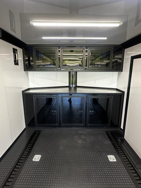 New 2026 Luxe 8.5x28 Race Trailer- Finished Interior- 5200LB Triple Torsion-Recessed E-Track-Bogey Wheels- HD Ramp