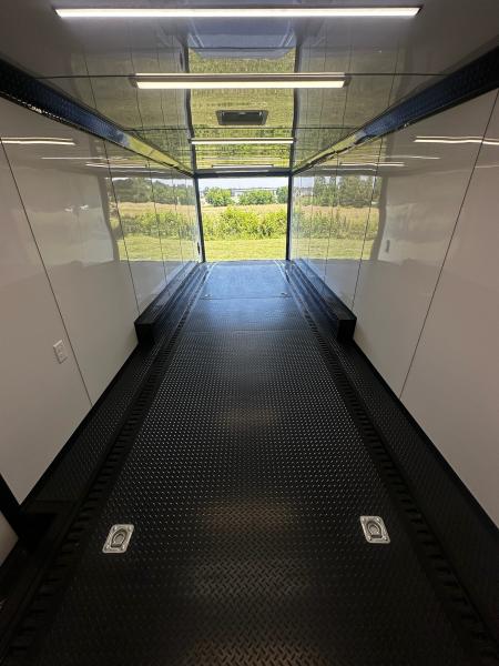 New 2026 Luxe 8.5x28 Race Trailer- Finished Interior- 5200LB Triple Torsion-Recessed E-Track-Bogey Wheels- HD Ramp
