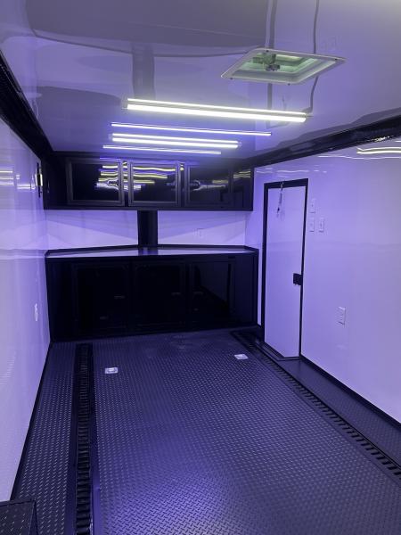 New 2026 Luxe 8.5x28 Race Trailer- Finished Interior- 5200LB Triple Torsion-Recessed E-Track-Bogey Wheels- HD Ramp