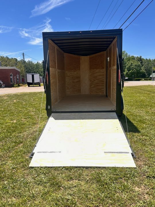 New 2026 Luxe 7X14 Enclosed Trailer-3500LB Tandem Axle-Charcoal Poly-Blackout