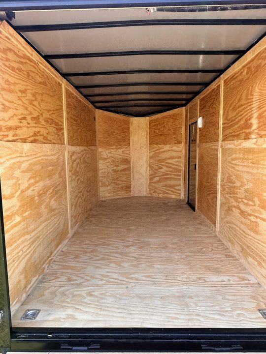 New 2026 Luxe 7X14 Enclosed Trailer-3500LB Tandem Axle-Charcoal Poly-Blackout